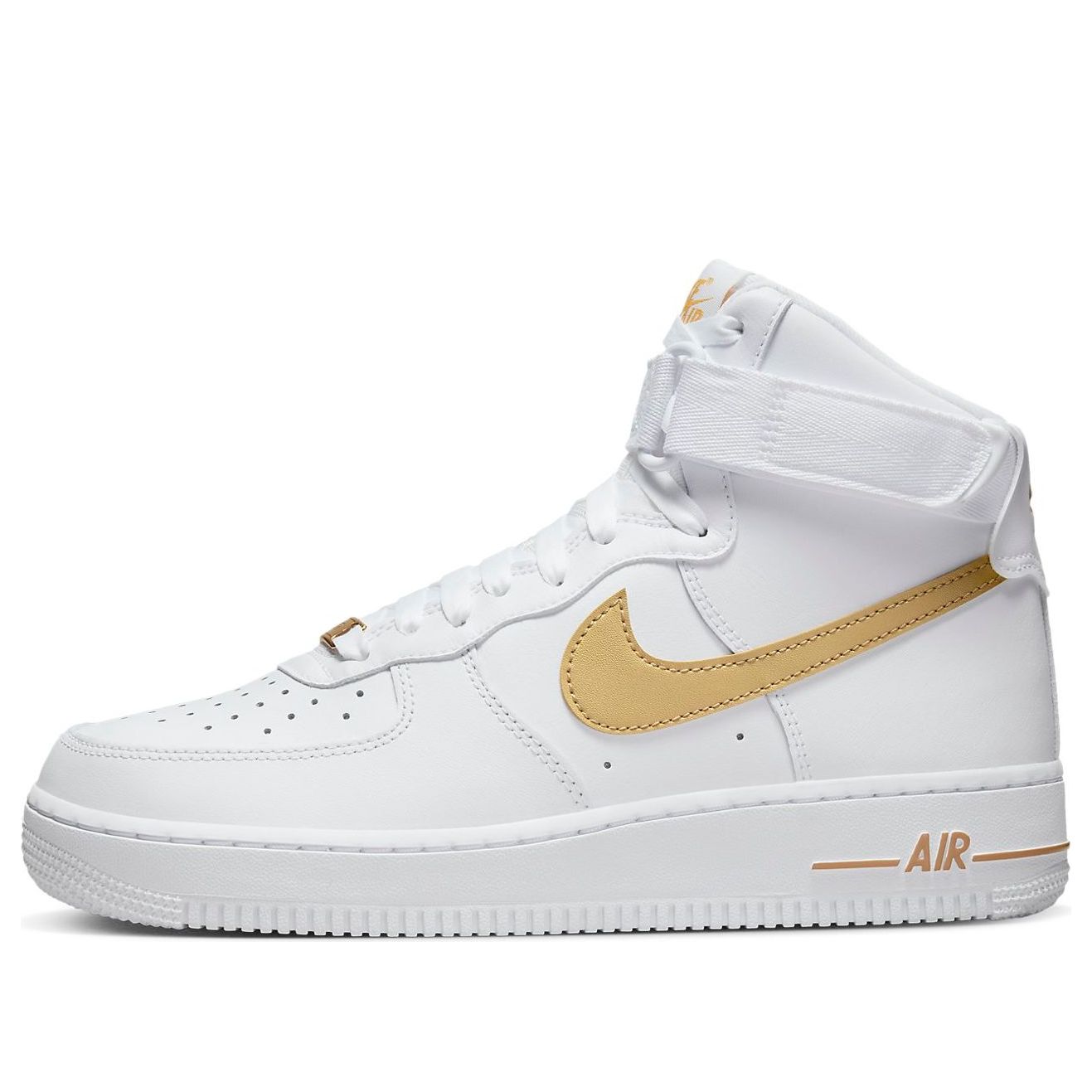 Nike Air Force 1 High 'White Metallic Gold'