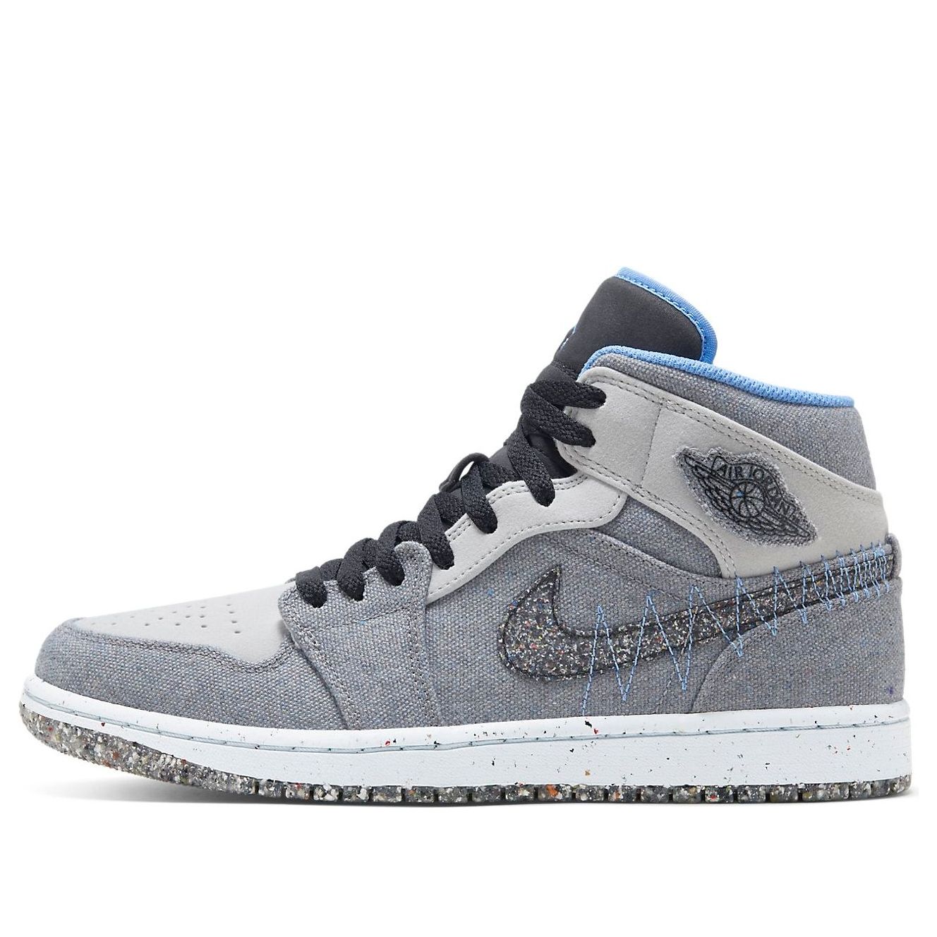 Air Jordan 1 Mid 'Crater Grey University Blue'