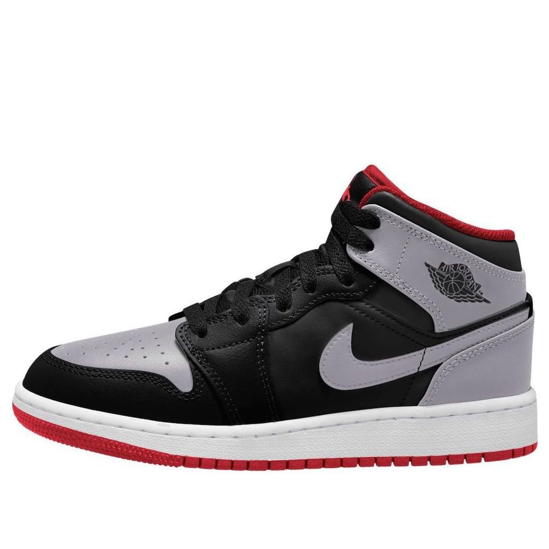 Air Jordan 1 Mid 'Black Grey Red'