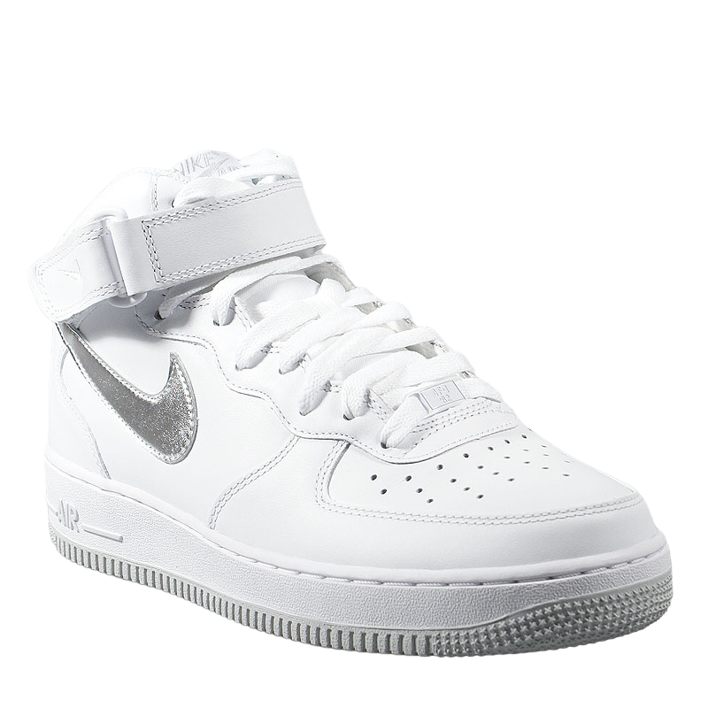 Nike Air Force 1 Mid '07 'White Silver'